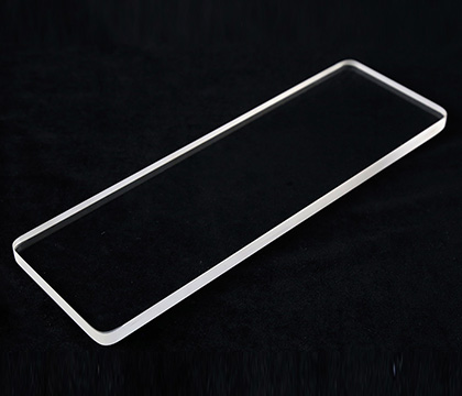 Piastra di vetro al quarzo Alta trasmissibilità Dimensioni personalizzate Resistente alle alte temperature Trasparente 0