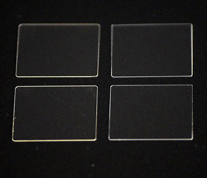 Piastra di vetro al quarzo Alta trasmissibilità Dimensioni personalizzate Resistente alle alte temperature Trasparente 1