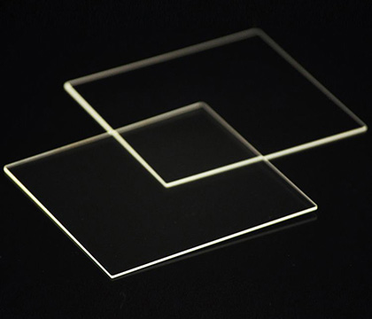 Piastra di vetro al quarzo Alta trasmissibilità Dimensioni personalizzate Resistente alle alte temperature Trasparente 2