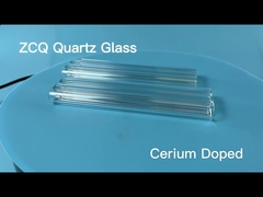 Clear Round Cerium Doped Quartz Single Hole Laser Flow Tube