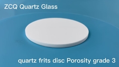 High Purity Fused Frits Quartz Disc Porosity Grade 3 16 To 40 Micron
