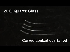 Bastone di Quarzo trasparente Bastone di vetro conico curvo a superficie liscia