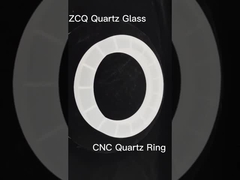 Resistenza ad alta temperatura della flangia del quarzo di alta precisione di CNC del laboratorio