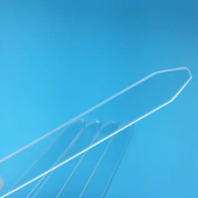 Rectangle Sight Glass Plate For Laser Spare Parts Cerium-Doped Quartz Material