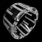 Customization Size Machining Quartz Glass Transparent Fused Quartz Ring With Hole