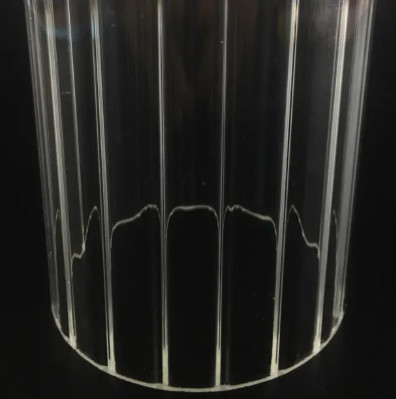 Borosilicate Internal Striated Glass Tube for Customized
